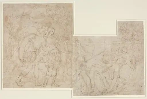 Three Soldiers Discovering a Sleeping Woman, by Nicolas-Raymond de La Fage