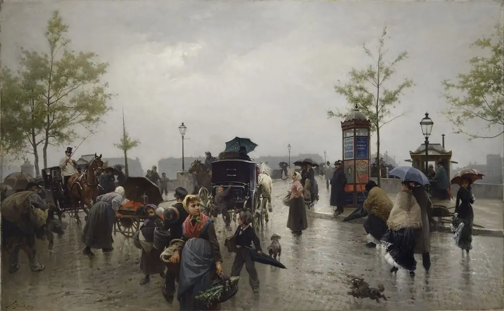 L'Entrée du Pont de la Guillotière à Lyon, by Nicolas Sicard