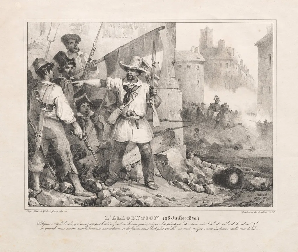 Allocution (July 28, 1830), by Nicolas Toussaint Charlet, 1830
