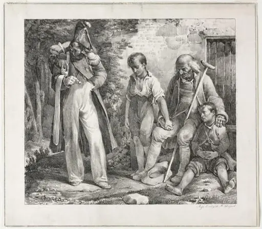Begging for Alms, by Nicolas Toussaint Charlet