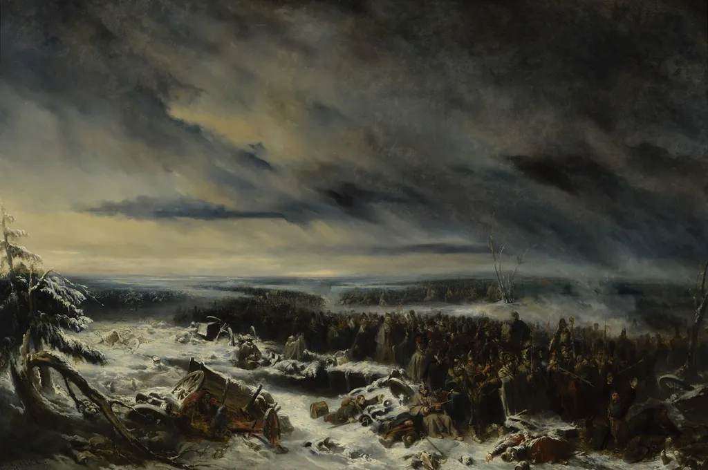 Épisode de la campagne de Russie, by Nicolas Toussaint Charlet, oil