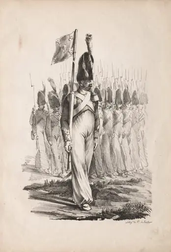 Military Costumes: Carabiners Sargent, General Guide, by Nicolas Toussaint Charlet