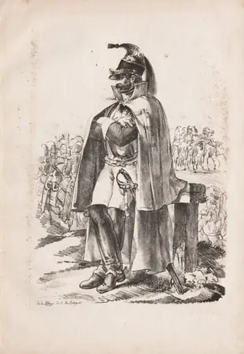 Military Costumes: Cavalry Man, by Nicolas Toussaint Charlet