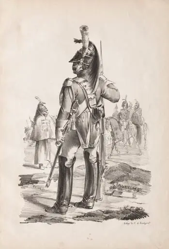 Military Costumes: Grenadier of the Royal Guard, by Nicolas Toussaint Charlet