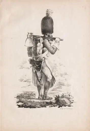 Military Costumes: Infantry Sapper, by Nicolas Toussaint Charlet