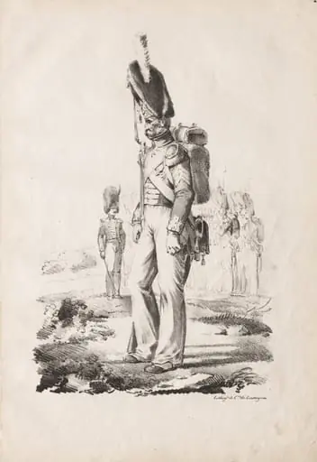 Military Costumes: Infantry Sargent, by Nicolas Toussaint Charlet