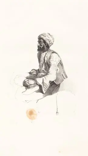 Seated Turk, by Nicolas Toussaint Charlet
