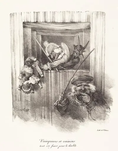 Vainqueurs et vaincus, tout est fricot pour le diable (The Vanquishers and the Vanquished, All Food for the Devil), by Nicolas Toussaint Charlet