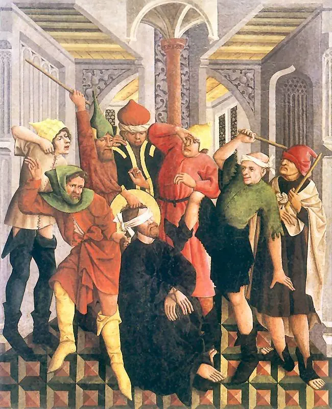 Mocking of Christ (Quarter from Augustinian polyptych), by Nicolaus Haberschrack