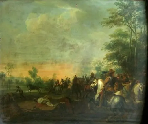 Luptă de cavalerie, by Nicolaus van Hoye