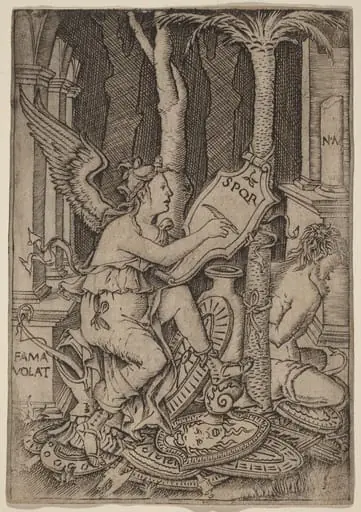Fama, by Nicoletto da Modena