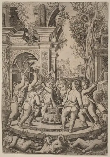 Fate of an Evil Tongue, by Nicoletto da Modena