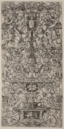 Ornament Panel: Mars, God of Battles, by Nicoletto da Modena