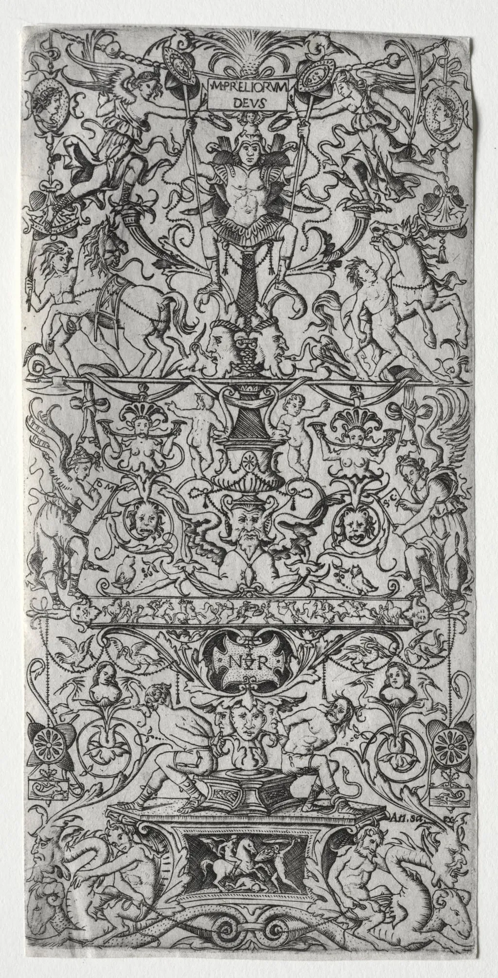 Ornament Panel: Mars, God of Battles, by Nicoletto da Modena, 1507