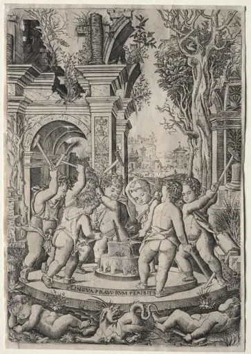 The Fate of the Evil Tongue, by Nicoletto da Modena