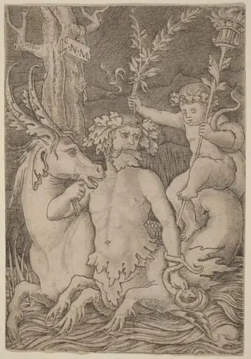 Triton Carrying a Child, by Nicoletto da Modena