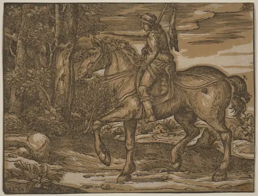 Hunter on Horseback, by Nicolò Boldrini