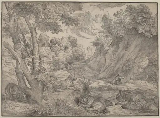 Saint Jerome in the Wilderness, by Nicolò Boldrini