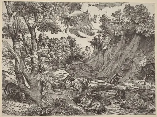 Saint Jerome in the Wilderness, by Nicolò Boldrini