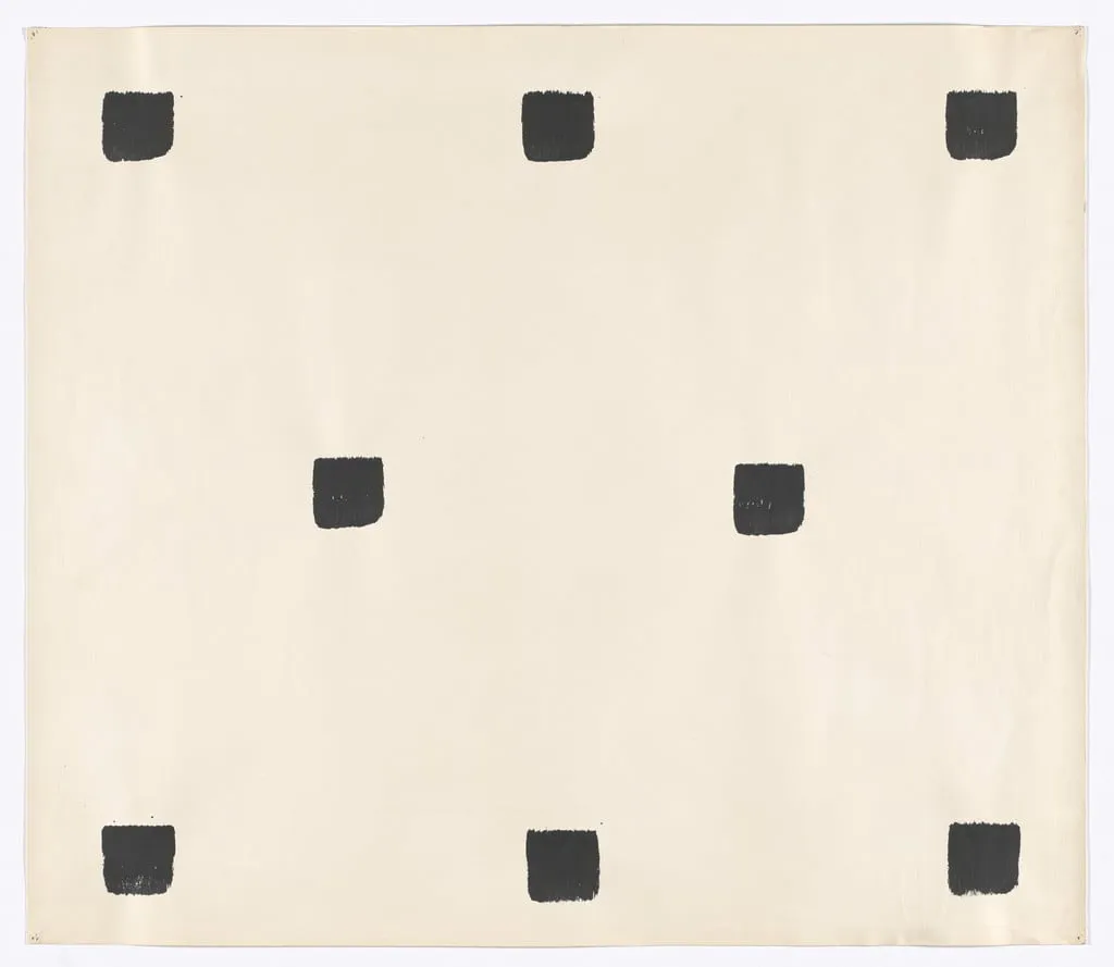 Untitled, by Niele Toroni, gouache, 1971