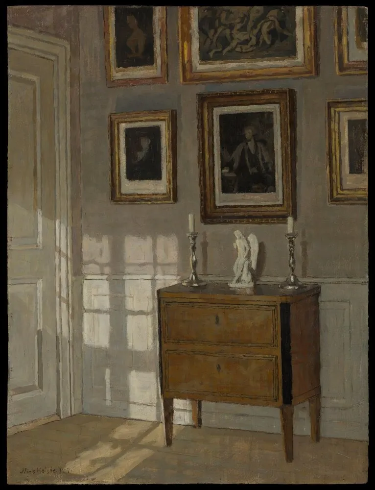 Interior, by Niels Holsøe, oil, 1917