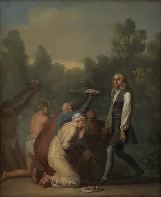 Niels Klim Receives the Homage of the Quamites.