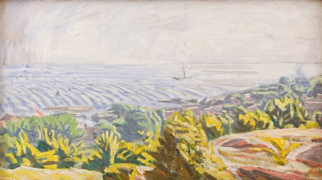 View from Bokul, Gudhjem, by Niels Larsen Stevns