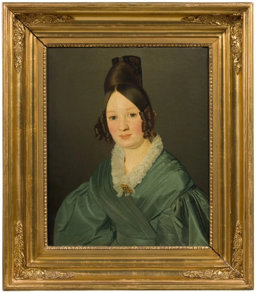 Portrait of a Woman, by Niels Peter Holbech, oil, 1837