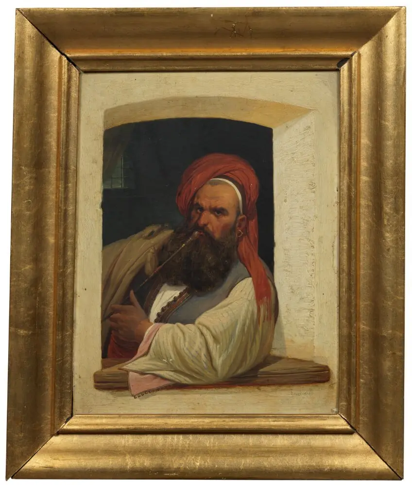 Pipe-Smoking Algerian Man, by Niels Simonsen