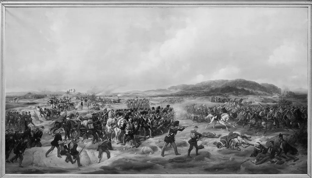 Slaget ved Isted den 25. juli 1850, by Niels Simonsen, oil, 1854