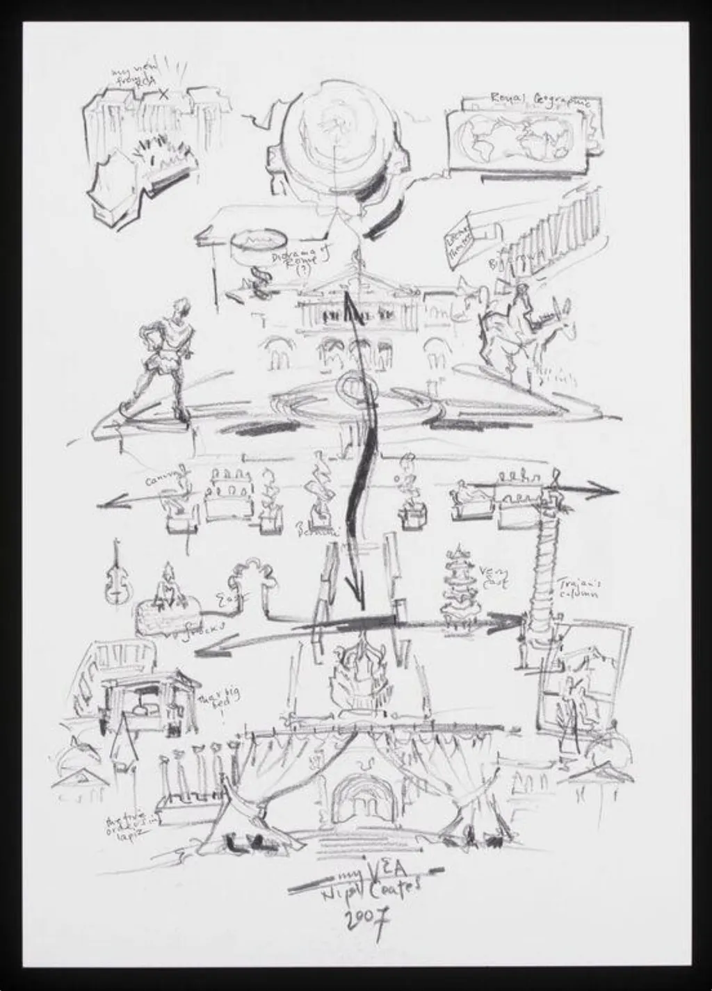 Contribution to V&A's 150th anniversary album, by Nigel Coates, 2007