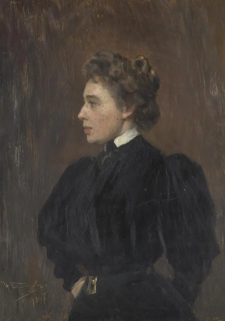 Aleksandra Botkina, by Nikolai Dmitriyevich Kuznetsov