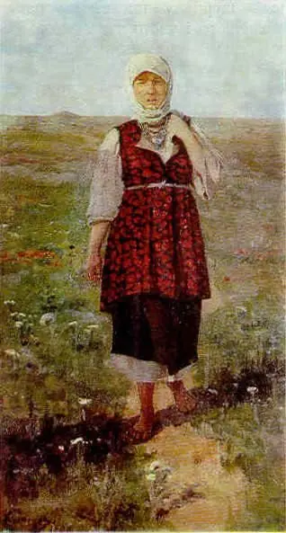 Peasant woman, by Nikolai Dmitriyevich Kuznetsov