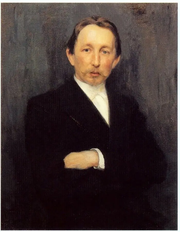 Portrait of the Artist Apollinary Vasnetsov, by Nikolai Dmitriyevich Kuznetsov