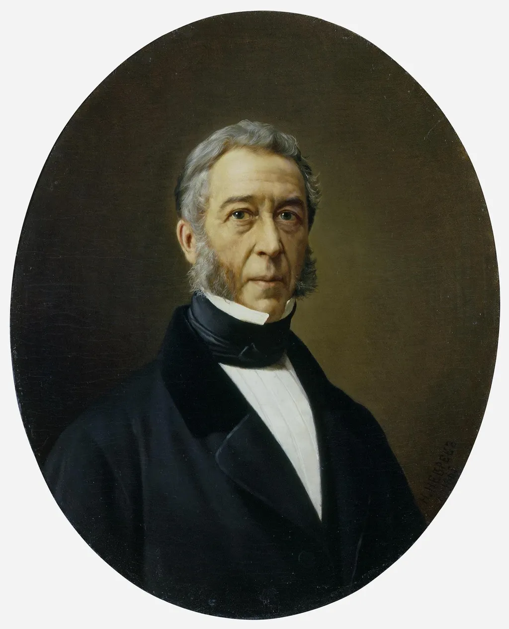 Portrait of Mikhail Golitsyn, by Nikolai Nevrev, oil, 1865