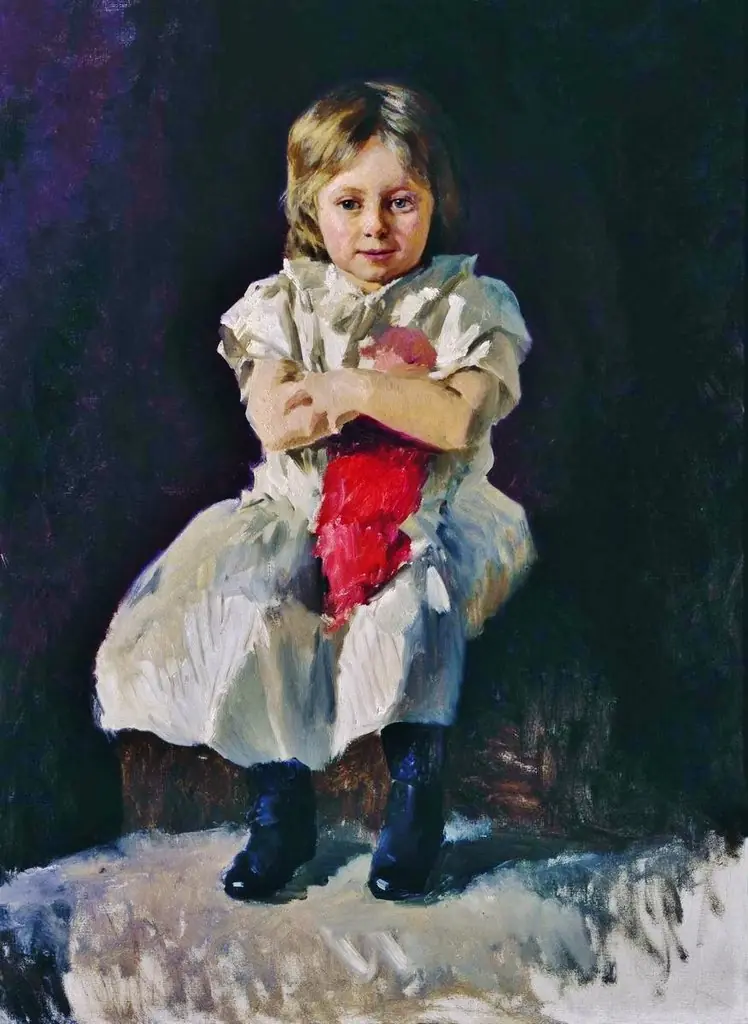 Little girl with doll, by Nikolai Yaroshenko