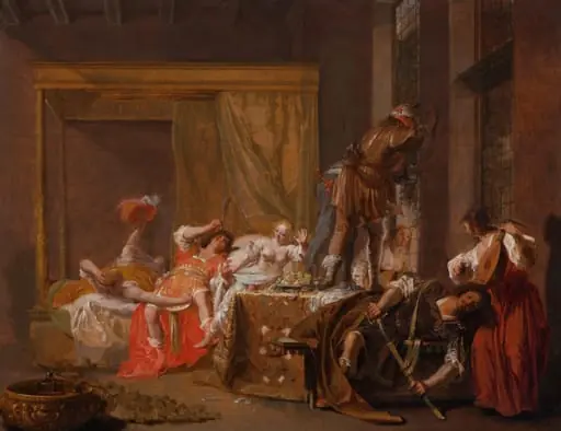 Scene from the Wedding of Messalina and Gaius Sillius, by Nikolaus Knüpfer