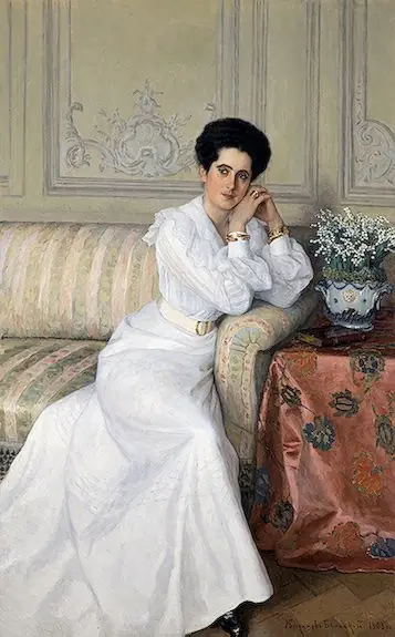 Portrait of Princess D.Gorchakova, by Nikolay Bogdanov-Belsky