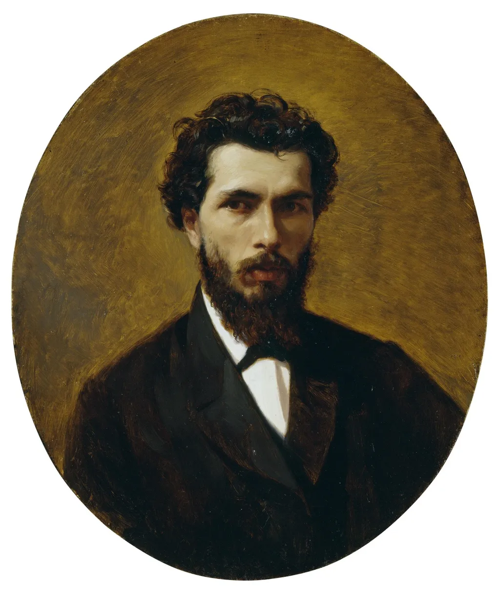 Self-Portrait, by Nikolay Koshelev, oil, 1865