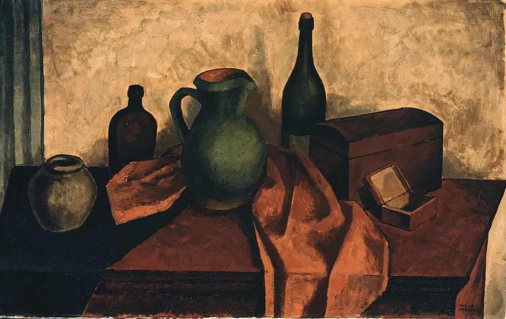 The Red Table, by Niles Spencer