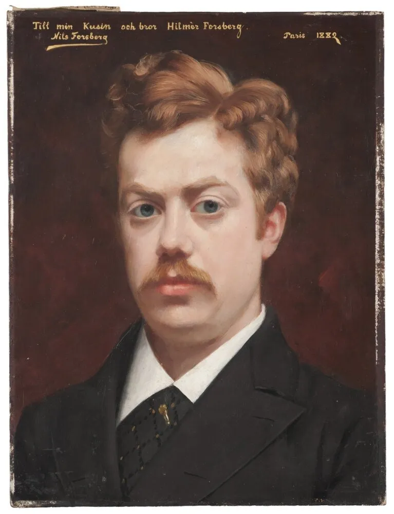 Hilmer Forsberg, Bank Director, by Nils Forsberg, oil, 1892