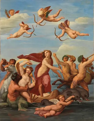 Galatean riemusaatto, kopio Rafaelin (Raffaello Sanzio) mukaan, by Nils Jakob Olsson Blommér