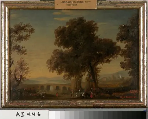 Italialainen maisema, kopio Claude Lorrainin mukaan, by Nils Jakob Olsson Blommér