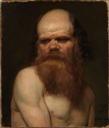 Partainen mies, malliharjoitelma, by Nils Jakob Olsson Blommér