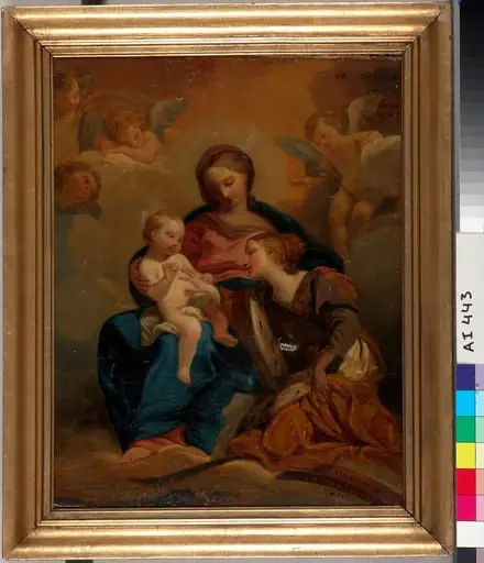 Pyhän Katariinan kihlaus, kopio, by Nils Jakob Olsson Blommér