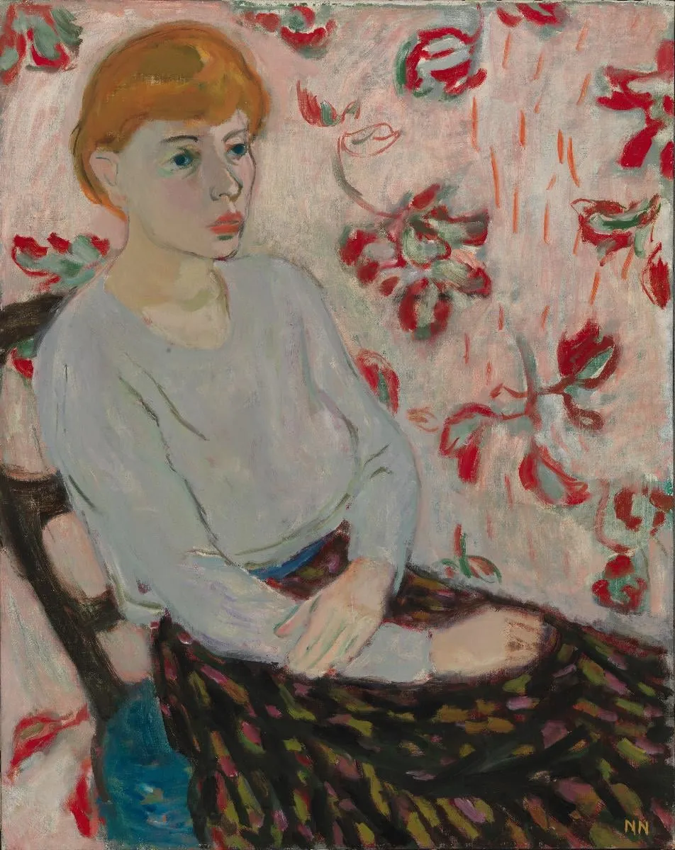 Tytön muotokuva, by Nils Nilsson, unspecified