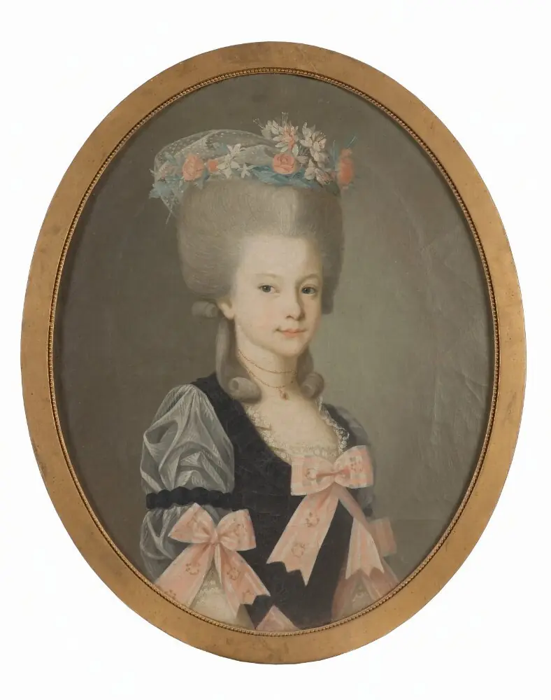Brita Charlotta Wattrang (1775-1850), gift med friherre Otto Ludvig Benedikt Wrangel af Lindeberg, by Nils Schillmark