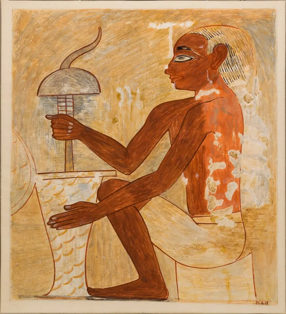 Drilling a Stone Vase, Tomb of Rekhmire