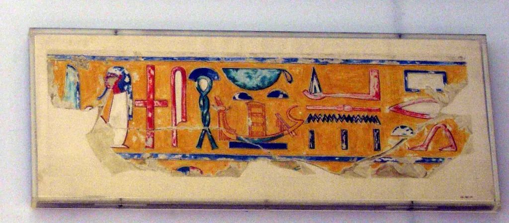 Fragment of an Inscribed Architrave, Tomb of Amenemhat Surer, by Nina M. Davies, unspecified, 1396