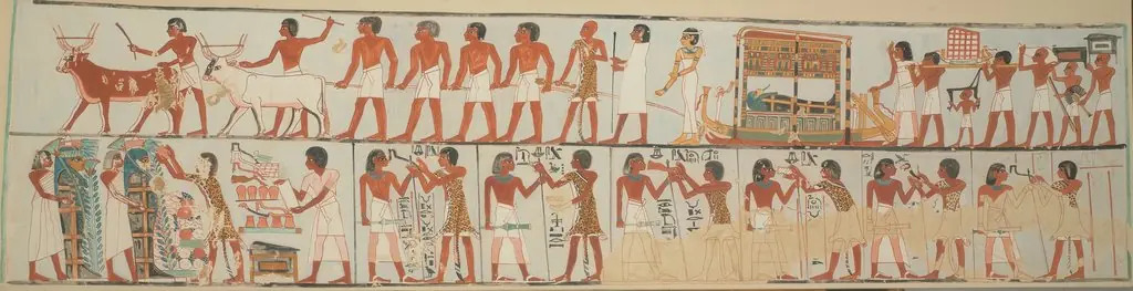 Funeral Procession, Tomb of Pairy, by Nina M. Davies
